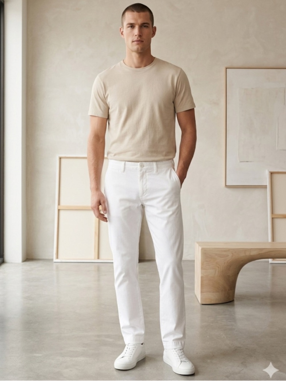 J.Crew 484 Slim-Fit Stretch Chino Pants White 30x32
